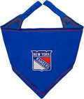 Pets First NHL New York Rangers TIE Bandana, Size Small/Medium. Dog Bandana by PETSFIRST