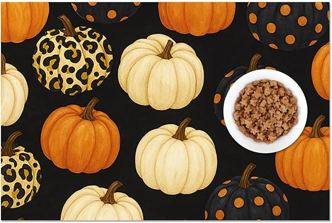 Fall Pumpkin Pet Feeding Mat Thankgiving Theme Dog and Cat Food Mat Non Slip - Image 8