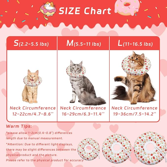 Cat Cone Collar Soft, Adjustable Cat Recovery Collar - Image 2
