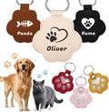 Custom Leather Pet Fur Keychain – Personalized Memorial Keepsake Keyring by Unknown
