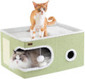 Cat Bed for Indoor Cats Cube House, Covered Cat Cave Beds & Furniture by Garnpet