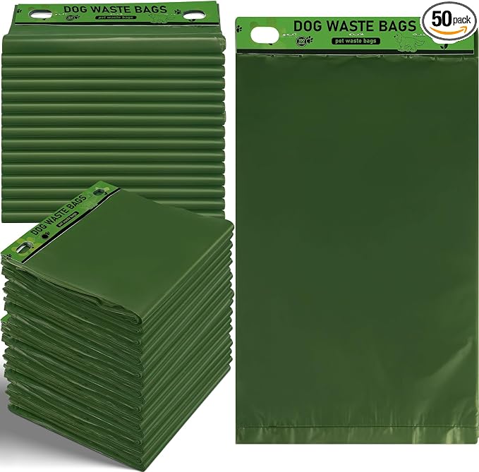 Ireer 5000 Pcs 50 Counts 5000 Pcs Header Bag Bulk Dog Pet Waste Bags Poop Easy by Ireer