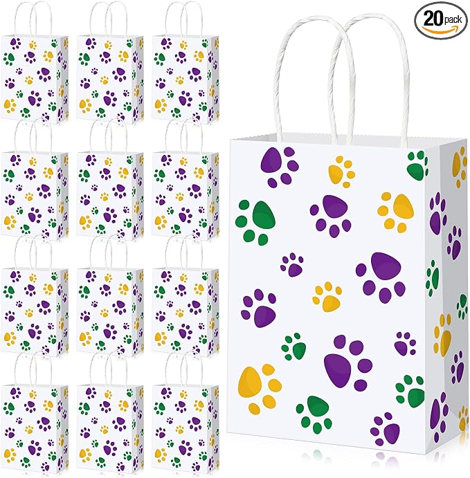 Blulu 20 Pcs Puppy Dog Paw Gift Bags by Blulu