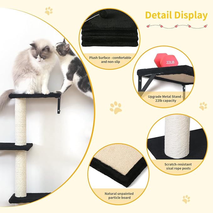 Modern Wall-Mounted Cat Furniture - Image 3