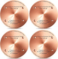 4 Pcs Bird Bath Copper Disk, 0.6mm Thick Reinforced 99.99% Pure Copper Birdbath by Unknown