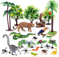 26Pcs Rainforest Animal Figures, Realistic Jungle Animals Toys by kukifun