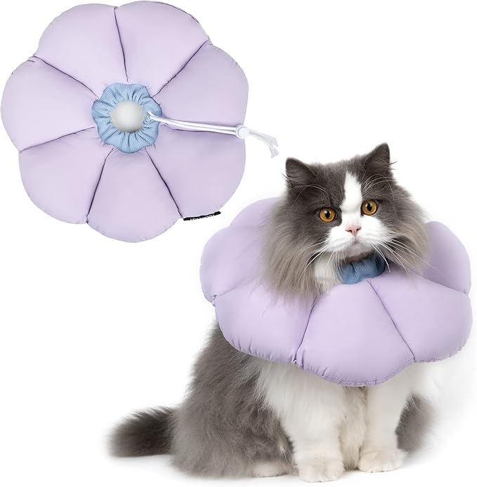 Cat Cone Collar, Cute Waterproof Cat Recovery Collar, Anti-Bite Lick Wound by HHIDREAM