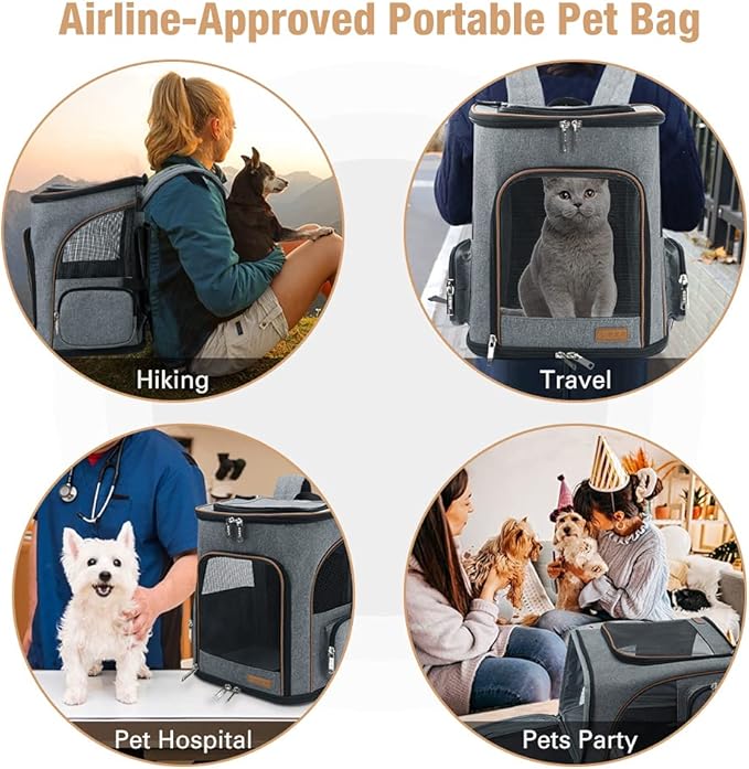 Lekereise Pet Carrier Backpack Expandable Cat Backpack - Image 4