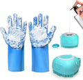 2PCS Dog Washing Gloves and Dog Shampoo Brush, Dog Bath Supplies Dog and Cat by IDQQUQQ