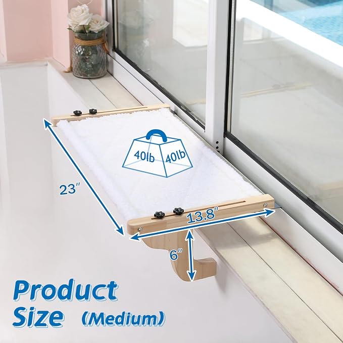 Zakkart Easy Seat Cat Perch for Window Sill - Image 5