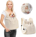 Dog Front Carrier Backpack, Adjustable Pet Dog Carrier Backpack Ventilated Mesh by JourCraf