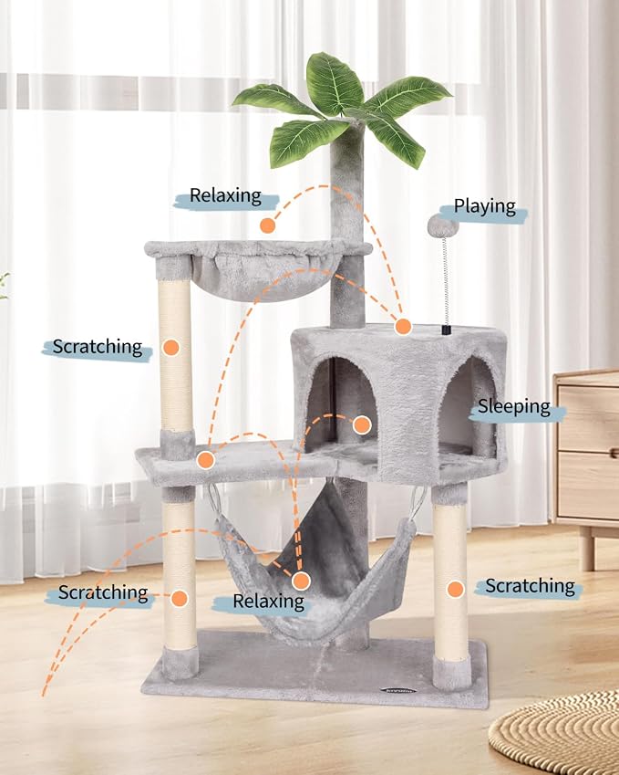 KIYUMI Cat Tree Cat Tower Condo - Image 2