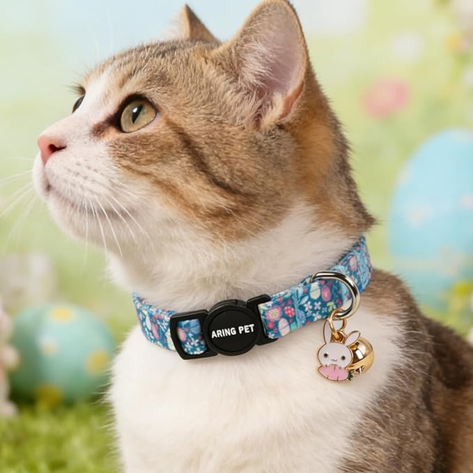 ARING PET 2 Pack Easter Dog Cat Collars, Cute Breakaway Kitten Small Easter Egg - Image 4
