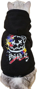 QWINEE Cartoon Bear Print Cat Hoodie Breathable Stretchy Sweatshirts by QWINEE