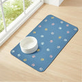 Cat Food Mat Absorbent Dog Mat for Food and Water Non Slip Quick Dry Dog Bowl by YetstockDirect