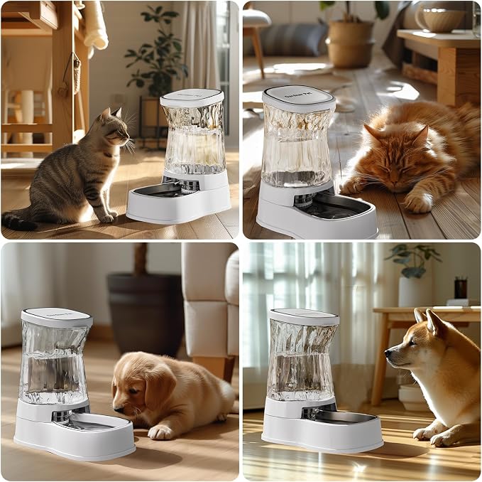 Gardner Pet Automatic Dog Water Dispenser Gravity Stainless Steel Water Waterer - Image 6