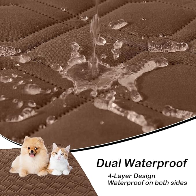 hyha Waterproof Dog Bed Blanket, Soft Pet Blankets, Waterproof Couch Cover - Image 2