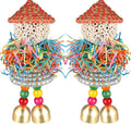 BBjinronjy 2PCS Bird Toys Parrot Foraging Shredder Hanging Toys Sola Balls by BBjinronjy