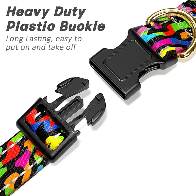 Reflective Dog Collar for Extra Small Dogs, Cute Boho Adjustable Heavy-Duty - Image 4