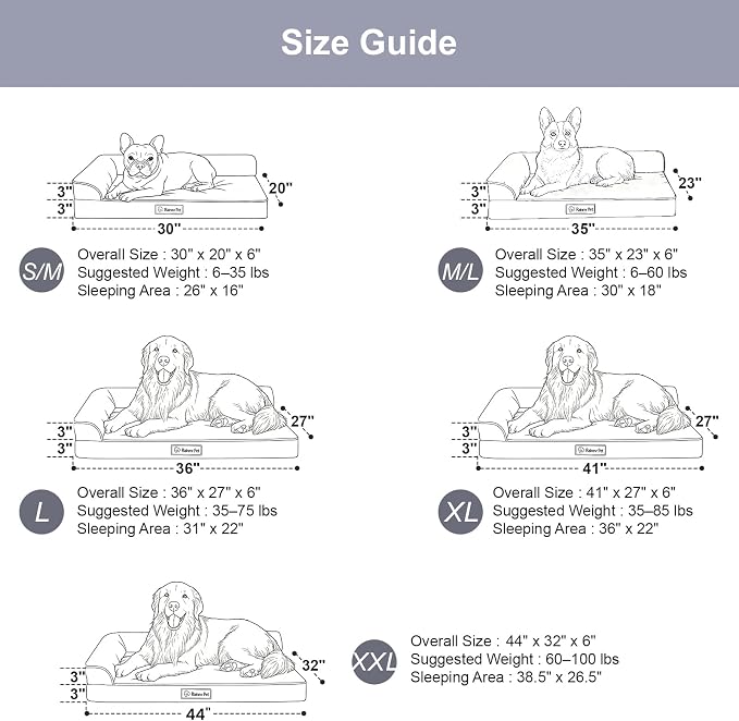 Orthopedic Dog Beds for Large Dogs, Memory Foam Dog Beds Large Sized Dogs - Image 2