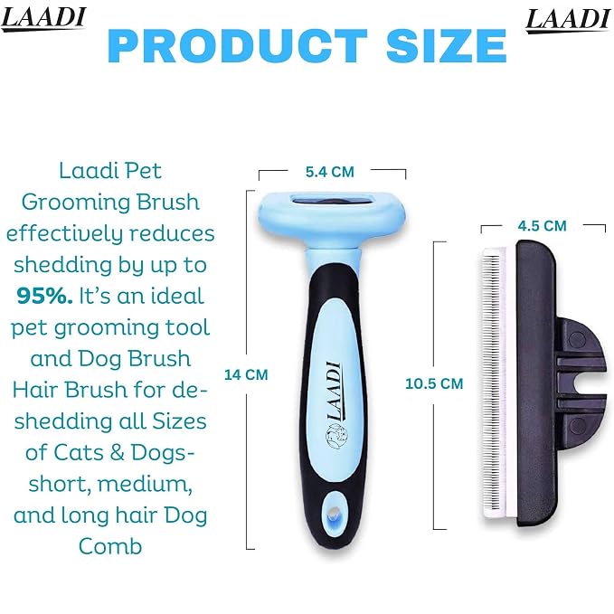 LAADI Deshedding Tool for Dogs and Cats - Image 2