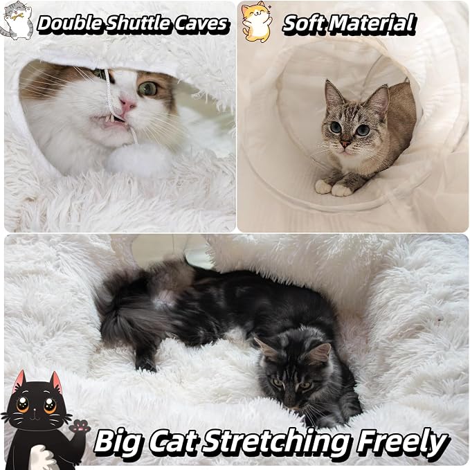 XxingSheep 4 Cave Shuttled XL Cat Tunnel Bed - Image 3