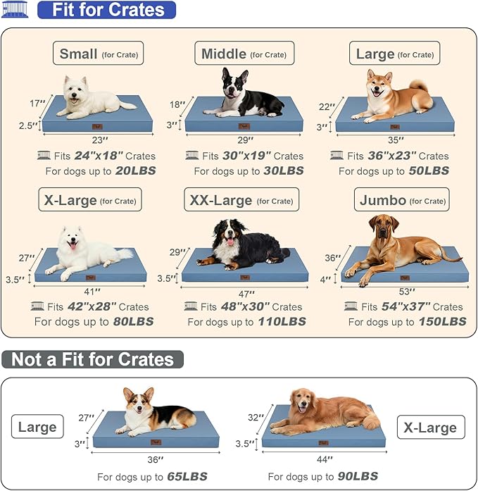 Outdoor Orthopedic Dog Bed for Medium Dogs & Cats, Waterproof Flat Pet Mat - Image 6