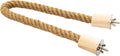 Bird Rope Perch for Parrots, Bendable Natural Jute Boing by LovelyLittleFlyers
