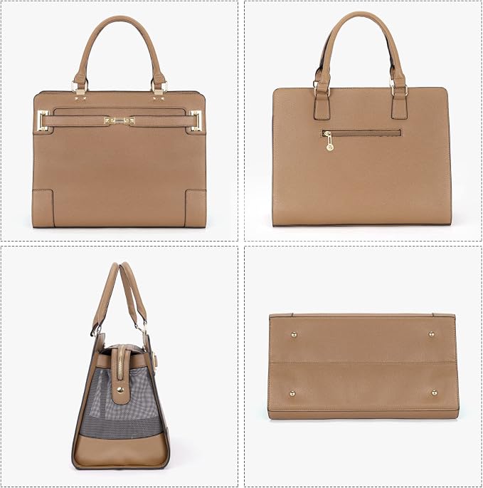 Fashion Pet Carrier Dog Cat Carrier Purse Soft-Sided Leather Handbag Pet Tote - Image 3