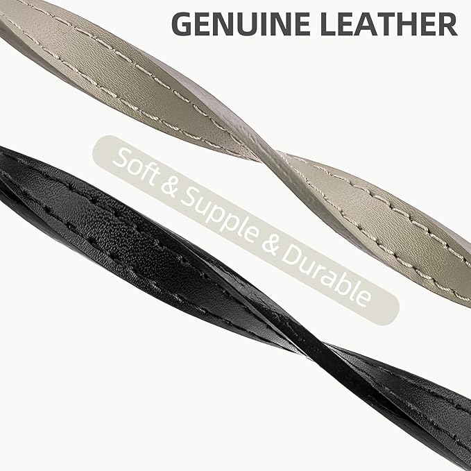 PUPTECK 2 PCS Soft Genuine Leather Cat Kitten Collar - Image 4