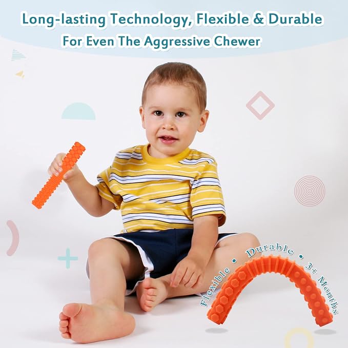 Xtra Tough Sensory Chew Toys for Autistic, 5 Pack Chew Toys for Aggressive - Image 5