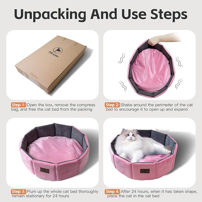 PJYuCien Premium Orthopedic Memory Foam Round Pet Bed - Image 6