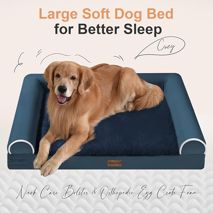 Large Dog Bed Orthopedic Washable: Beds Bolster XL Bed Big XLarge Dogs Memory - Image 2