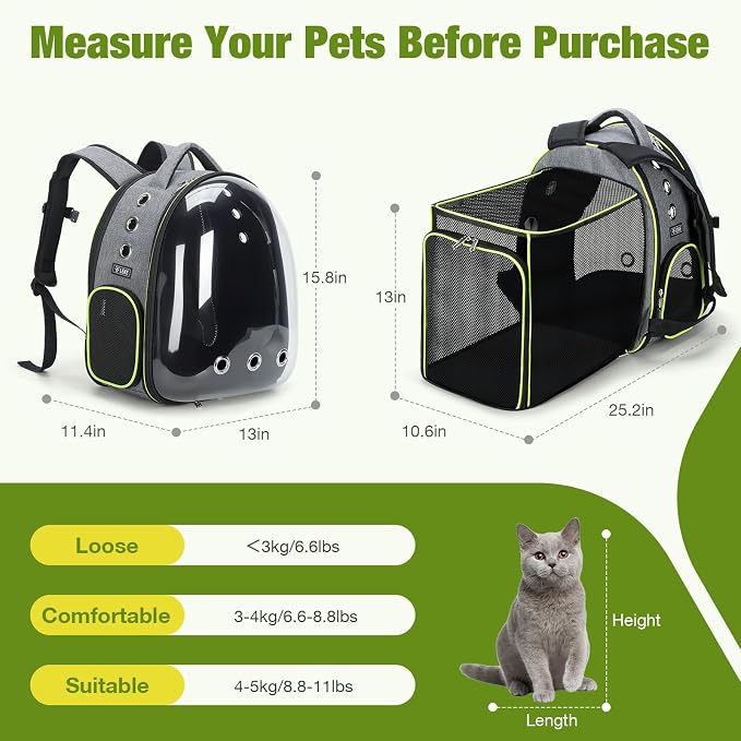 Lekereise Cat Bubble Backpack Carrier - Image 2