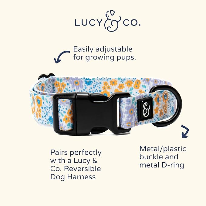 Lucy & Co. Among The Wildflowers Dog Collar - Image 2