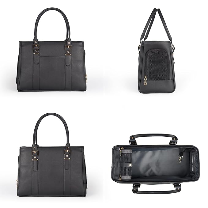 Fashion Pet Carrier Dog Purse Cat Bag Soft-Sided Carriers Travel Airline - Image 3