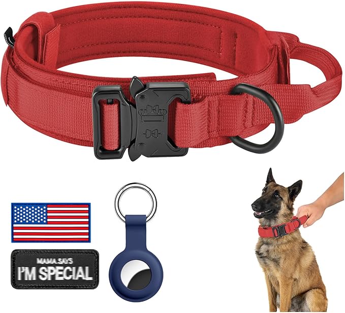 DAGANXI Tactical Dog Collar, Adjustable Military Training Nylon Dog Collar by DAGANXI