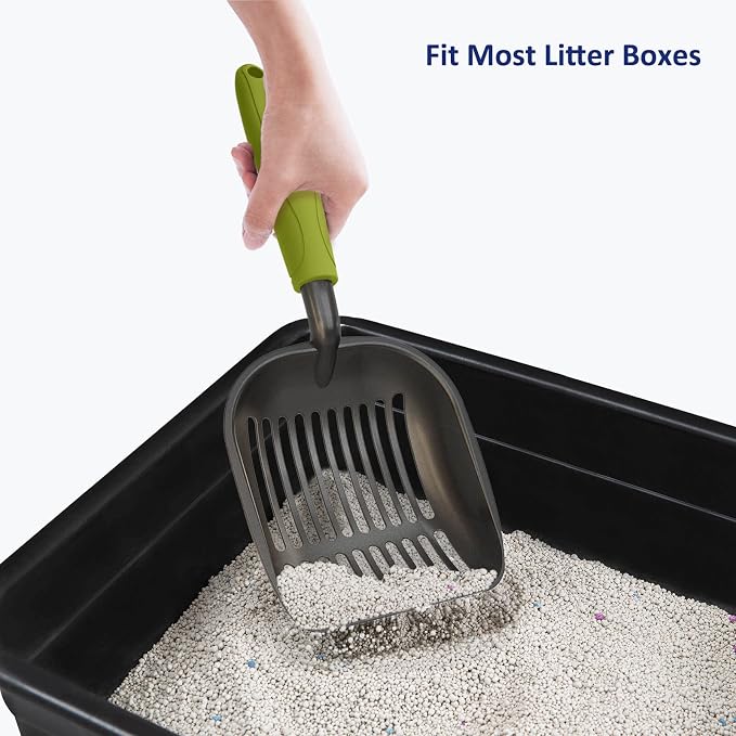 WePet Cat Litter Scoop, Non-Stick Plated Aluminum Alloy Sifter, Kitty Durable - Image 6