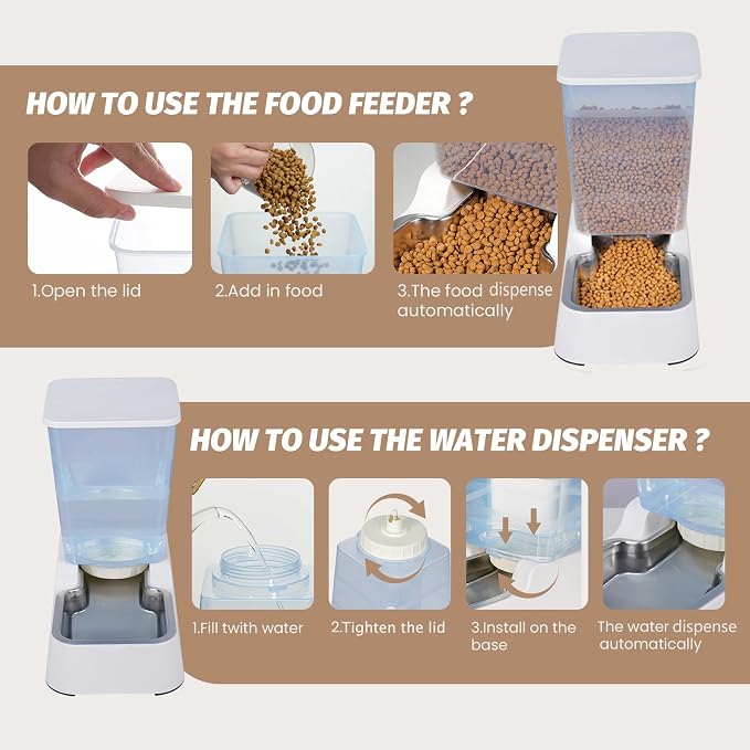 Automatic 5.4L/1.4Gal Pet Waterer, Automatic Dog Water Dispenser Gravity - Image 6