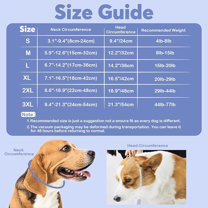 IDOMIK Dog Recovery Collar, Waterproof Soft Dog Cone After Surgery, Comfy - Image 2