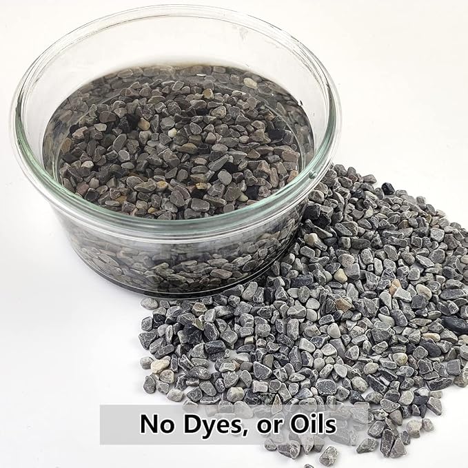 5LB Succulent and Cactus Gravel Pebbles, 1/5 Inch Natural Decorative Polished - Image 3