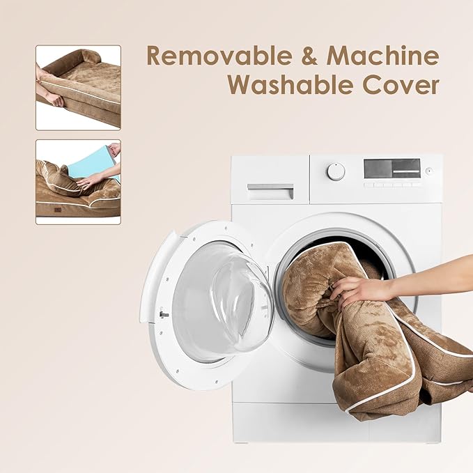 EHEYCIGA Orthopedic Dog Beds for Large Dogs, Waterproof Memory Foam Large Dog - Image 6