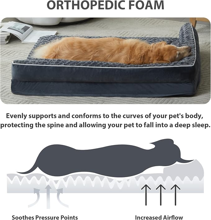 BFPETHOME Orthopedic Dog Beds for Large Dogs-Waterproof Sofa Dog Bed - Image 7