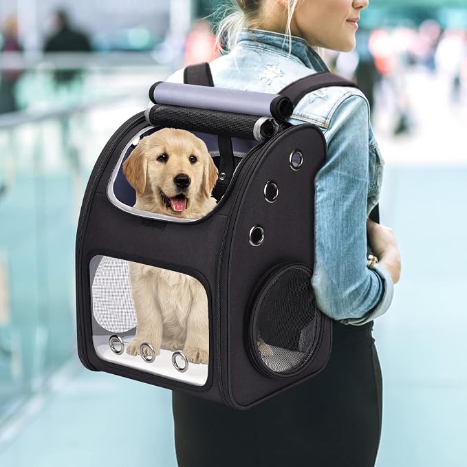 Cat Backpack Carrier, Expandable Pet Carrier Backpack - Image 7