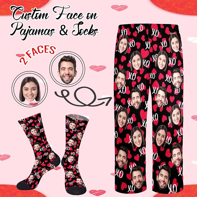 Custom Pajamas Pants with Photo - Image 2