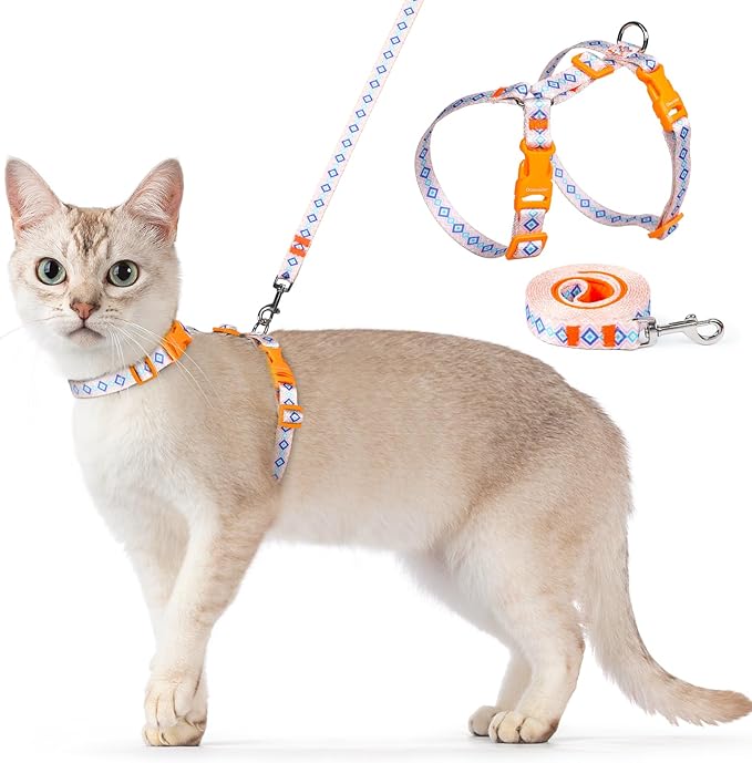 Dooradar Cat Harness and Leash, Escape Proof Adjustable Kitten Vest, by Dooradar