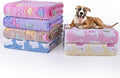 Dono 1 Pack 6 Dog Blankets, Soft Fluffy Fleece Pet Blanket Warm Sleep Mat Paw by Dono