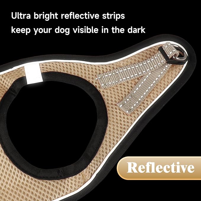 YIMEIS Dog Harness and Leash Set, No Pull Soft Mesh Pet Harness, Reflective - Image 6