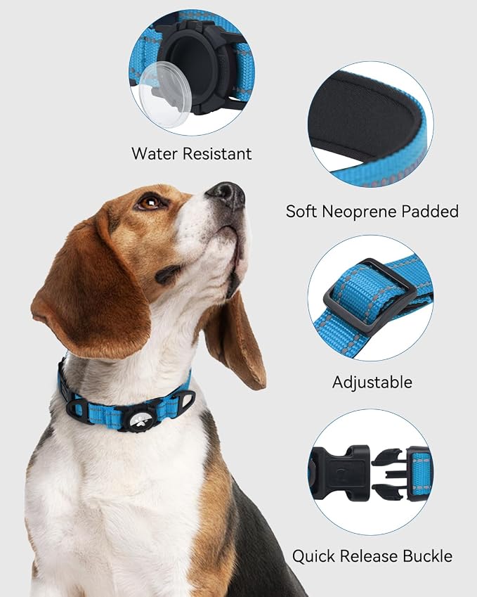 Joytale Airtag Dog Collar, Reflective Pet Collar - Image 7
