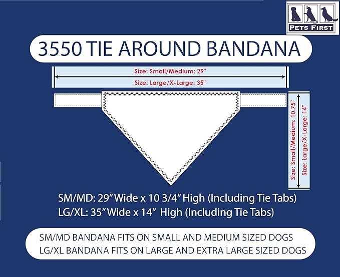 Pets First MLB Los Angeles Dodgers TIE Bandana, Small/Medium. Dog Bandana Scarf - Image 2